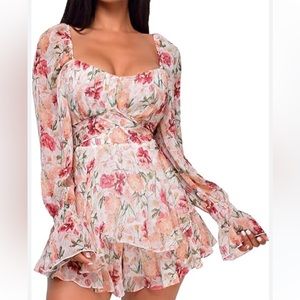Floral romper size L